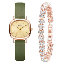 Load image into Gallery viewer, Casual Women Romantic Small Square Wrist Watch Bracelet Leather Rhinestone Designer Ladies