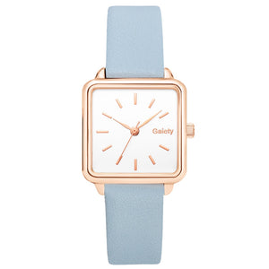Gaiety Brand Fashion Women Watch Simple Square Leather Band Bracelet Ladies Watches Quartz Wristwatch