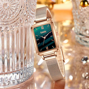 Gaiety Brand Women Watches Fashion Square Ladies Quartz Watch Bracelet Set