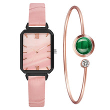 Load image into Gallery viewer, New Watch Women Fashion Casual Leather Belt Watches Simple Ladies Rectangle Green Quartz