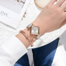 Load image into Gallery viewer, Luxury Creative Simple Dress Leather Watches Female Black Clock Ladies Bracelet Watch