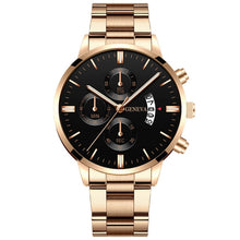 Load image into Gallery viewer, Fashion Men Luxury Stainless Steel Watch Calendar Date Quartz Wrist Watch Watches