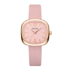 Gaiety Brand Square Women Watches Fashion Ladies Quartz Watch Bracelet Set Leather