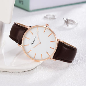 Fashion Watch Women Bracelet Watches Top Brand Leather Ladies Casual Quartz Wristwatch