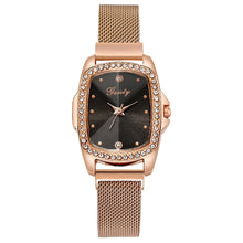 Load image into Gallery viewer, Gaiety Brand Fashion Watch For Women Diamond Magnet Buckle Square Watch Rose Gold 