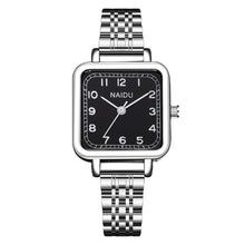 Load image into Gallery viewer, Luxury Square Fashion Diamond Ladies Wristwatches Stainless Steel Silver Female Quartz Watch Montre Femme