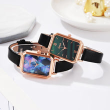 Load image into Gallery viewer, Casual Women Romantic Rectangular Dial Wrist Watch Leather Rhinestone Designer Ladies