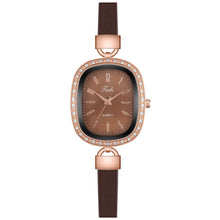 Load image into Gallery viewer, Bracelet Watches Ladies Thin Leather Strap Rhinestone Ladies Wrist Watch Arabic Numerals Dial Quartz Clock Gifts