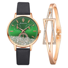 Load image into Gallery viewer, Watch For Women Fashion Quartz Watch Elegant Leather Strap Movable Diamond Ladies