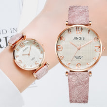 Load image into Gallery viewer, Women Casual Leather Belt Watches Simple Ladies&#39;  Big Dial Sport Quartz Clock Dress