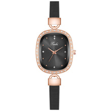 Load image into Gallery viewer, Bracelet Watches Ladies Thin Leather Strap Rhinestone Ladies Wrist Watch Arabic Numerals Dial Quartz Clock Gifts