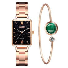 Load image into Gallery viewer, Gaiety Brand Women Watches Fashion Green Dial Square Ladies Quartz Wrist Watch Bracelet Simple Dress