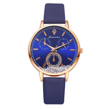 Load image into Gallery viewer, Watch For Women Fashion Quartz Watch Elegant Leather Strap Movable Diamond Ladies