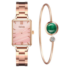 Load image into Gallery viewer, Gaiety Brand Women Watches Fashion Green Dial Square Ladies Quartz Wrist Watch Bracelet Simple Dress