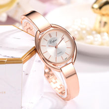 Load image into Gallery viewer, 2pcs Set Women Bracelet Watches Fashion Women Dress Ladies Wrist Watch Luxury Rose Gold