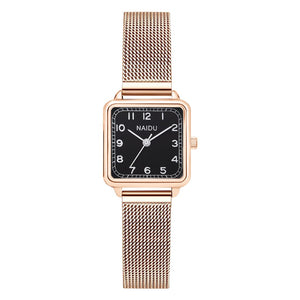 Luxury Square Fashion Diamond Ladies Wristwatches Stainless Steel Silver Female Quartz Watch Montre Femme