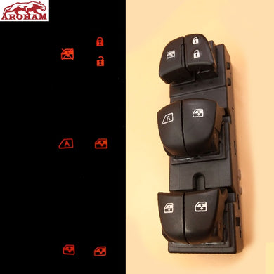 7 led Electric Power Window Switch For Nissan Qashqai J11/Altima/Sylphy/Tiida/X-Trail/Sentra Leaf JUKE Rogue Navara Backlight
