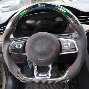 Customized Carbon Fiber LED Race Digital Display Steering Wheel For Volkswagen Golf 7 GTI Golf R MK7 Polo Scirocco Jetta Tiguan