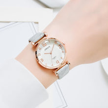 Load image into Gallery viewer, Women Casual Leather Belt Watches Simple Ladies&#39;  Big Dial Sport Quartz Clock Dress