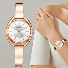 Load image into Gallery viewer, 2pcs Set Women Bracelet Watches Fashion Women Dress Ladies Wrist Watch Luxury Rose Gold