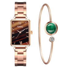 Load image into Gallery viewer, Gaiety Brand Women Watches Fashion Green Dial Square Ladies Quartz Wrist Watch Bracelet Simple Dress