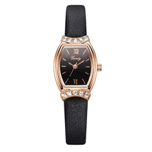 Load image into Gallery viewer, Gaiety Brand Diamond Watches Women Square Rose Gold Wrist Watches Red Leather