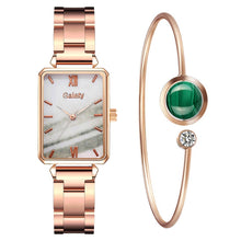 Load image into Gallery viewer, Gaiety Brand Women Watches Fashion Green Dial Square Ladies Quartz Wrist Watch Bracelet Simple Dress