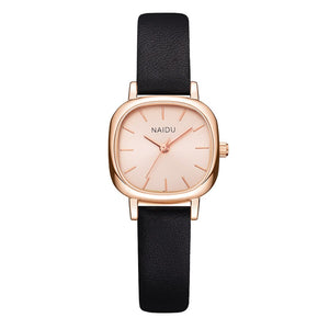 Casual Women Romantic Small Square Wrist Watch Bracelet Leather Rhinestone Designer Ladies