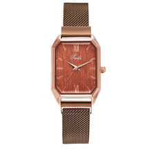 Load image into Gallery viewer, Fashion Women Quartz Watch Bracelet Set Luxury Magnet Buckle Women Watches Simple Rose Gold Mesh Pink Ladies