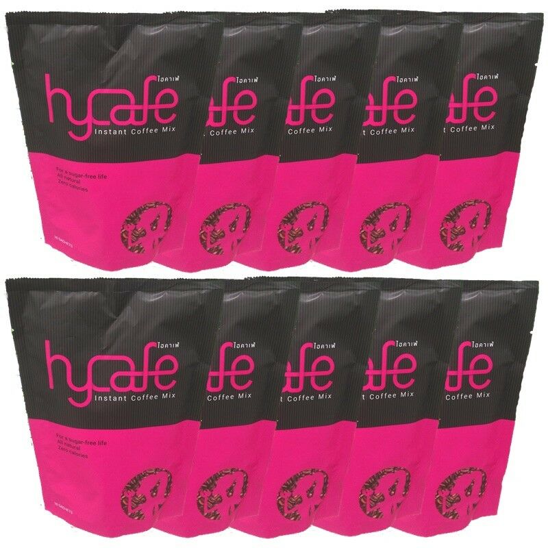 10 pack Hycafe instant coffee mix slimming diet health weight loss zero calorie