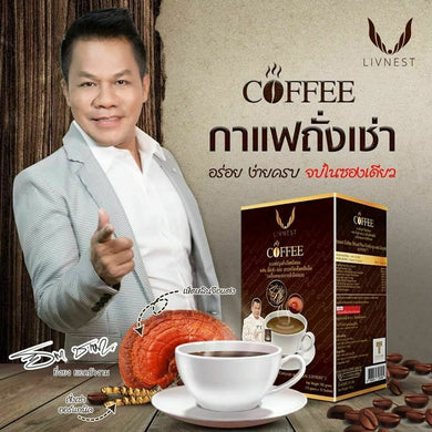 LIVNEST Instant Coffee Mixed Plus Cordyceps and Lingzhi 10 Sachet 3 box