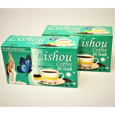 2X Instant coffee Lishou Weight Control Reduce fat accumulating Natural Extracts 10 Sachets