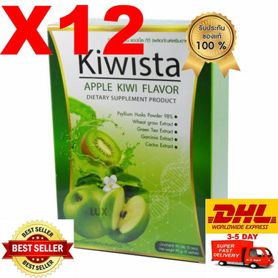 X12 Kiwista Detox Apple Kiwi Flavor Reduce Sugar Detox Healthy Care Radiant Skin