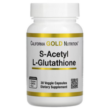 Load image into Gallery viewer, L-GLUTATHIONE (REDUCED) 500 MG CALIFORNIA GOLD NUTRITION (120 CAPSULES)