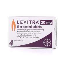 LEVITRA Vardenafil 20 Mg 4 Tablets l