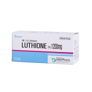 LUTHIONE GLUTATHIONE WHITENING 1200 MG GLUTA WHITE BRIGHT SKIN