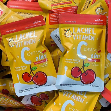 50X Lachel Vitamin C 2 in 1 Brighten Skin Anti Oxidants Aging Reduce Acne Wrinkle