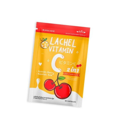 LACHEL Vitamin C 2in1 Acerola Cherry Vitamin E 60 Capsules USA Seller!Free Ship!