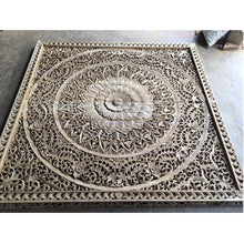 Load image into Gallery viewer, Large Wood Carved Wall Panels Headboard Hanging Decorative Contemporary 240x240