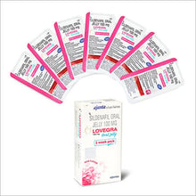 Load image into Gallery viewer, 10X LOVEGRA Oral Jelly Kama-gra Rose 1 Week 100 mg. Low Price New Easy Snap Pack (Rose Flavour)