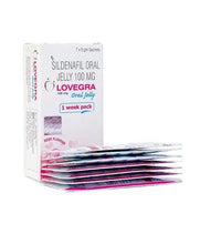 Load image into Gallery viewer, 10X LOVEGRA Oral Jelly Kama-gra Rose 1 Week 100 mg. Low Price New Easy Snap Pack (Rose Flavour)