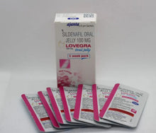 Load image into Gallery viewer, 10X LOVEGRA Oral Jelly Kama-gra Rose 1 Week 100 mg. Low Price New Easy Snap Pack (Rose Flavour)