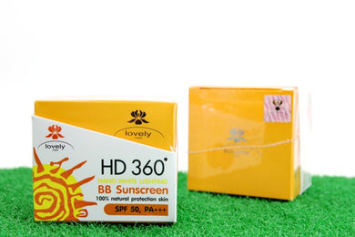 Lovely Extra HD 360 Nano White Lighting BB Sunscreen Natual Protection 2 Pcs
