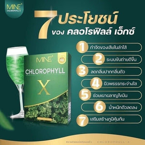 3x MINE Chlorophyll X Detoxification Detox Intestines Cleansing Fat Glowing Skin