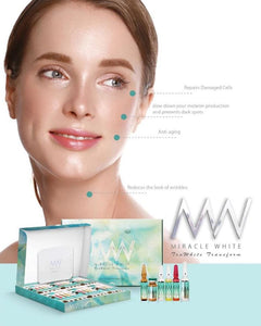 MIRACLE WHITE TRUWHITE TRANSFORM NCKX5 WHITENING GLUTATHIONE SKIN