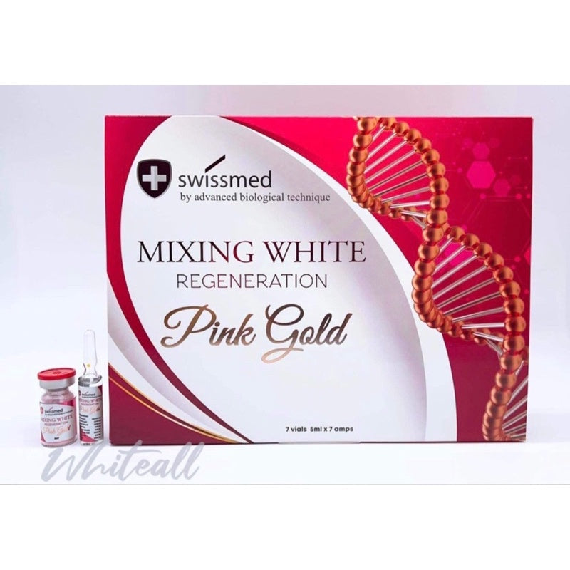 MIXING WHITE PINK GOLD (SWITZERLAND) SWISSMED REGENERATION GLUTATHIONE WHITENING