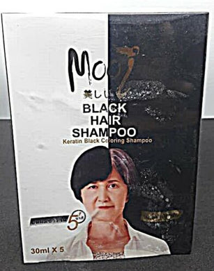 MOOI Keratin Black Coloring Shampoo Natural Extract Dark Hair in 5 Minute