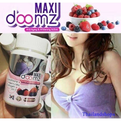 10X Maxi Doomz Glutathione Anti-Aging & Whitening Active Breast Enlargement 30 caps