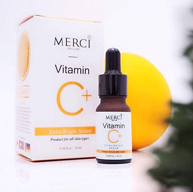 2X Mercy Vitamin C Serum Whitening Facial Anti Aging Skin Brightening Smooth