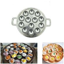 Load image into Gallery viewer, Mold Thai Pan KanomKrok Coconut Cake Party Maker Holes 13 Aluminum Traditional